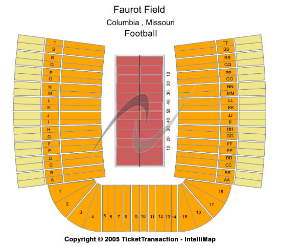 Faurot Field at Memorial Stadium Seating Chart: Hockey