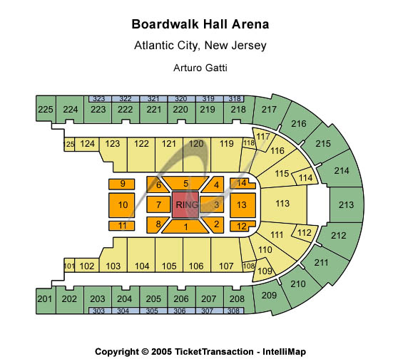 Ringling Bros. Tickets Seating Chart Boardwalk Hall Arena Center