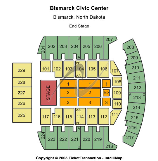 Bismarck Civic Center Seating Chart