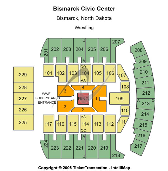 Bismarck Event Center Concert Seating Chart