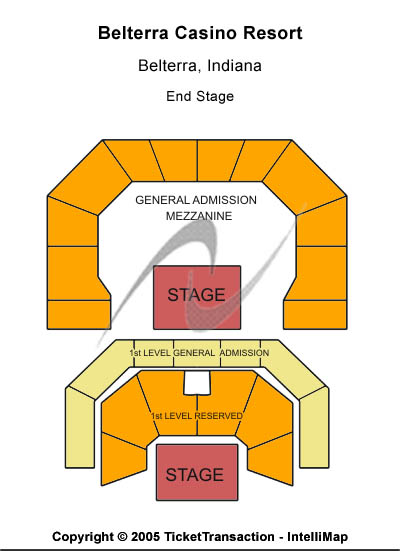 Belterra Casino Resort Seating Map