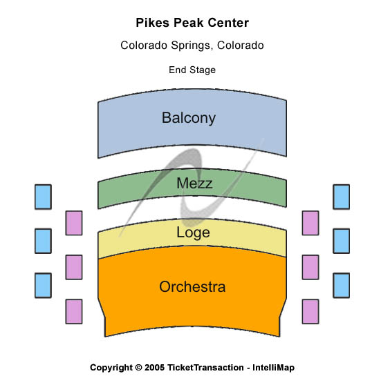 Pikes Peak Performing Arts Seating Chart