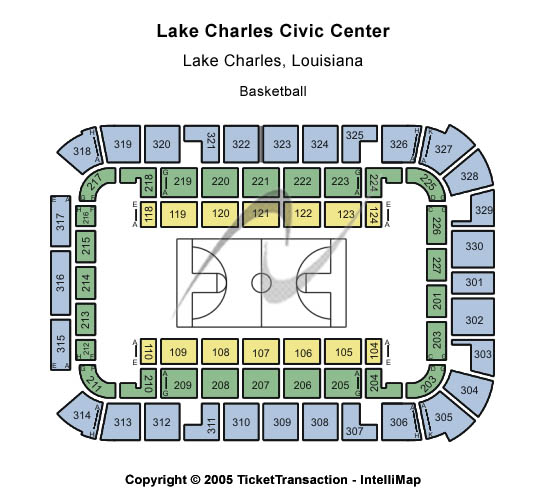 Lake Charles Civic Center Arena Seating Chart