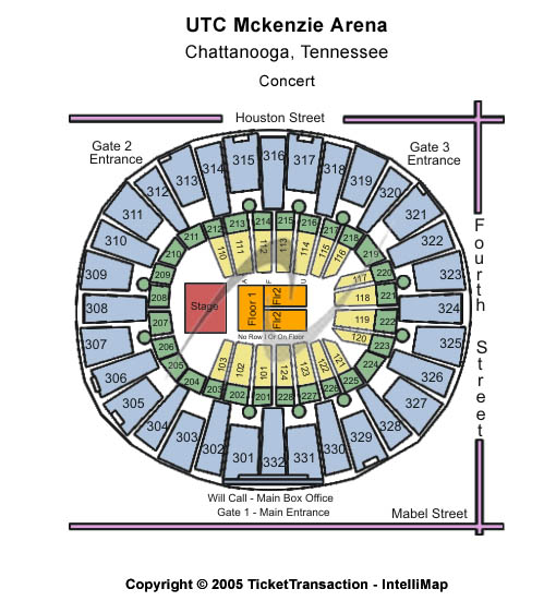 UTC Mckenzie Arena Seating Chart
