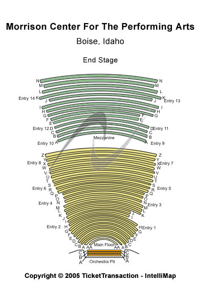 Morrison Center Seating Chart