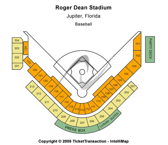 Roger Dean Stadium Seating Chart