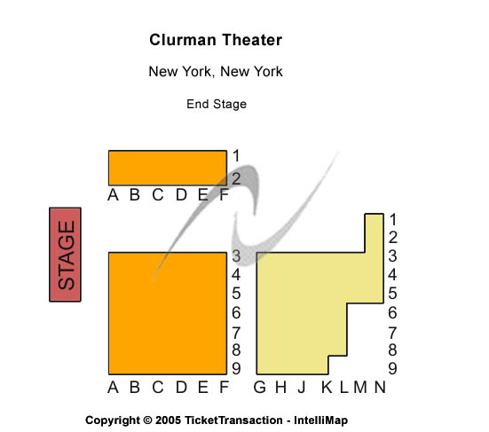 Clurman Theatre Seating Chart