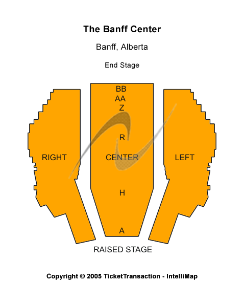 The Banff Centre Seating Chart