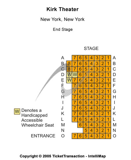 Kirk Theater Seating Chart
