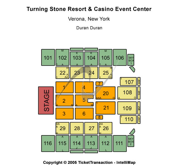 turning stone casino events