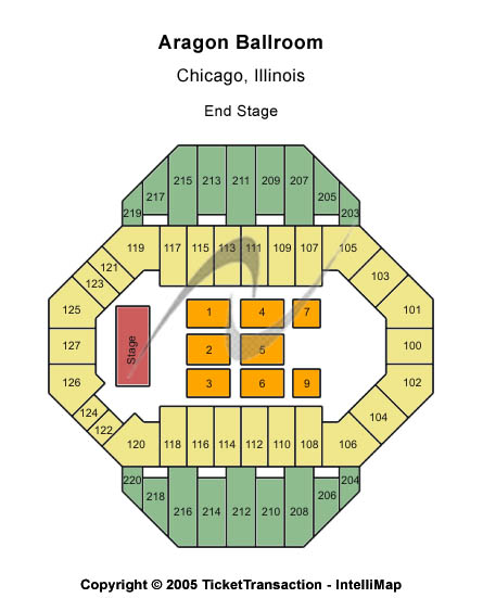 Aragon Ballroom Chicago Seating Chart