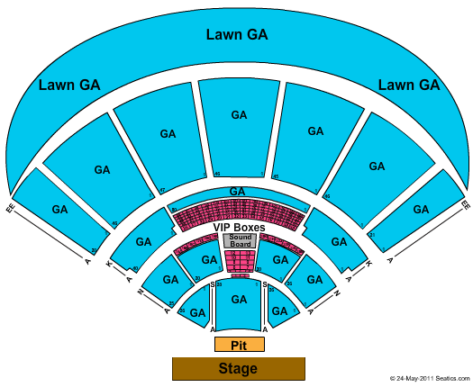 MidFlorida Credit Union Amphitheatre At The Florida State Fairgrounds Seating Chart
