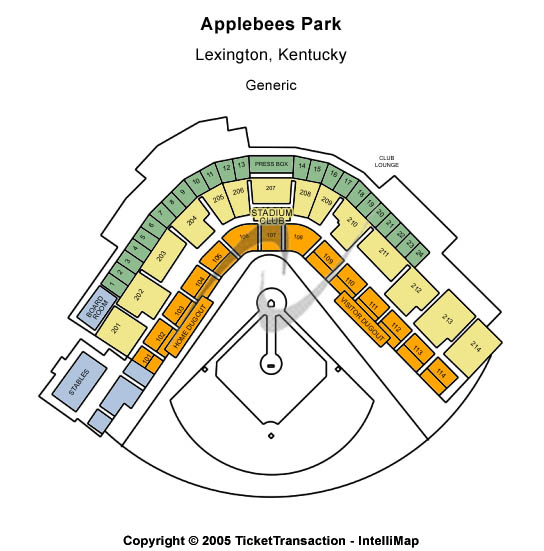Lexington Legends Ballpark Seating Chart