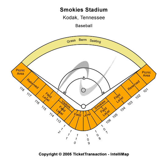 Smokies Seating Chart