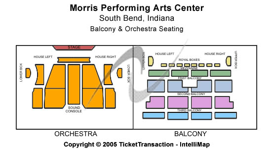 Morris Performing Arts Center Seating Chart