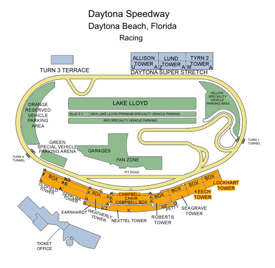 What is the Daytona seating chart?
