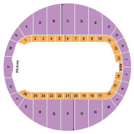1st Community Federal Credit Union Spur Arena Seating Chart: Rodeo