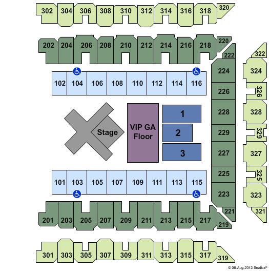 1st Mariner Arena Seating Chart