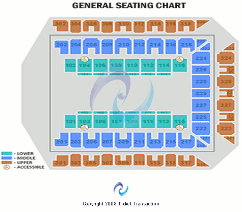 1st Mariner Arena Seating Chart