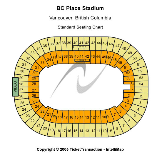 Bc Place Seating Chart