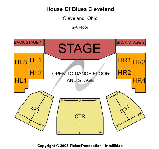 Hob Cleveland Seating Chart