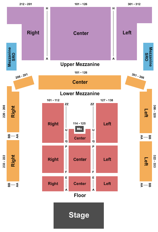 Deltaplex Seating Chart