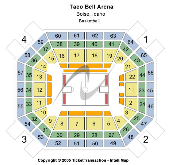 Taco Bell Arena Tickets Taco Bell Arena Seating Charts Taco Bell Arena Information