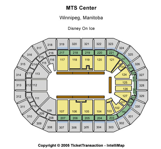 MTS Centre Seating Chart