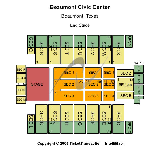 Beaumont Civic Center Seating Chart