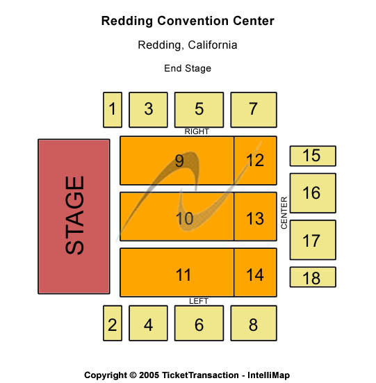 Redding Convention Center Seating Chart