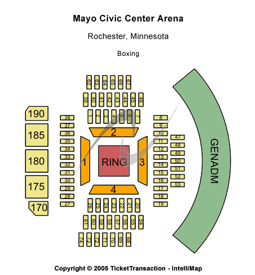 Mayo Civic Center Arena Seating Chart: Boxing