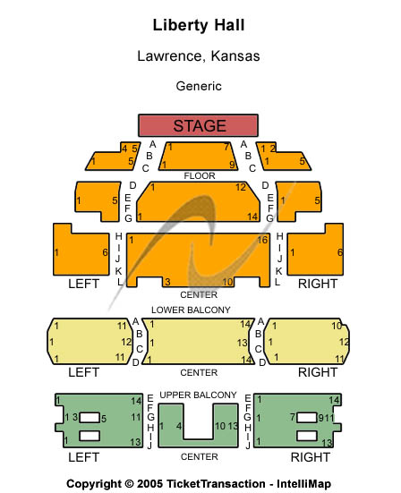 Liberty Hall Seating Chart