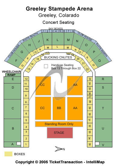 Greeley Stampede Seating Chart