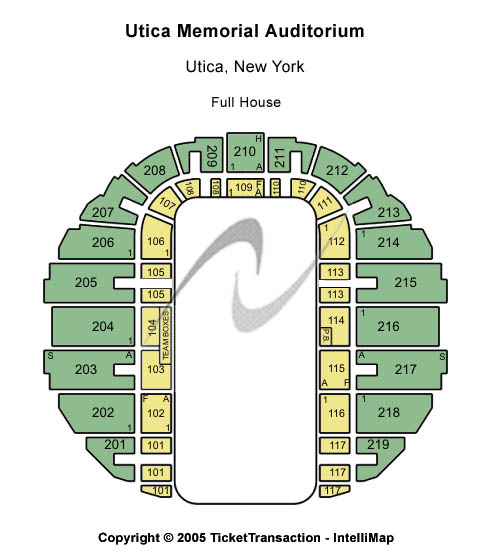 Utica Memorial Auditorium Seating Chart