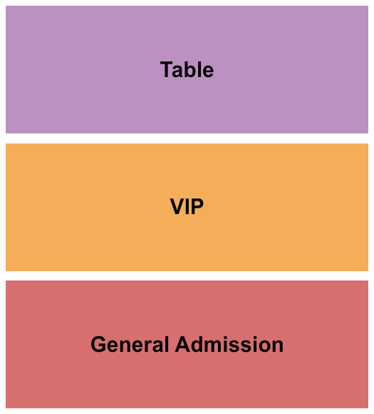 24 Oxford at Virgin Hotels - Las Vegas Seating Chart: GA / VIP / Table