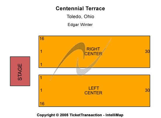 Centennial Terrace Seating Chart