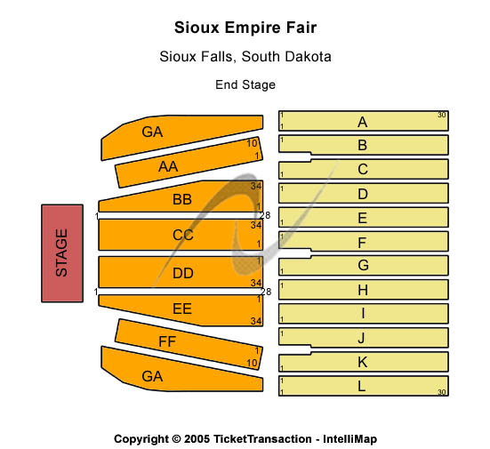 Sioux Empire Fair At W. H. Lyon Fairgrounds Seating Chart