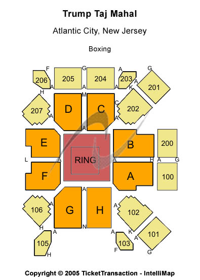 Trump Taj Mahal Seating Chart