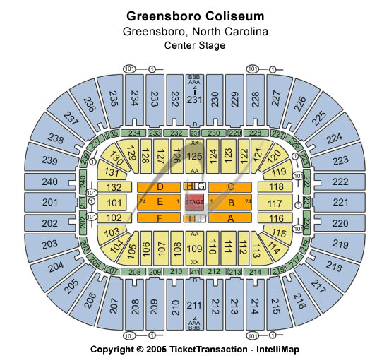 Blue Man Group Tour Tickets Seating Chart Greensboro Coliseum