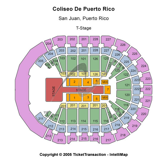 Coliseo De Puerto Rico Seating Chart