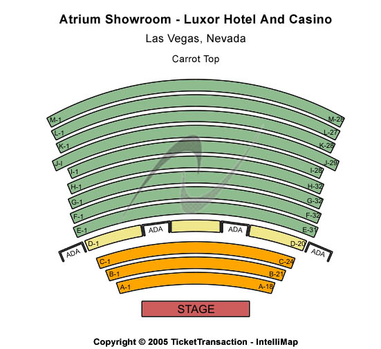 Atrium Showroom Seating Chart