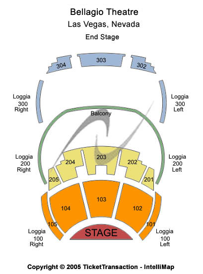 Bellagio O Theater Seating Chart
