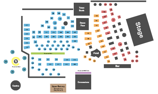 2920 Roadhouse Restaurant Seating Chart: Endstage