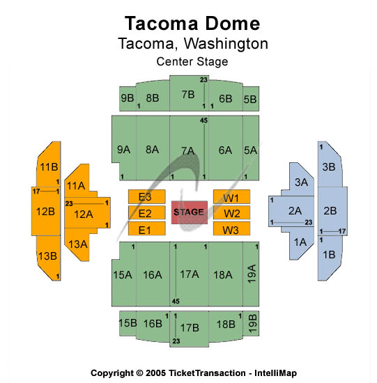 Garth Brooks Seating Chart Tacoma Dome
