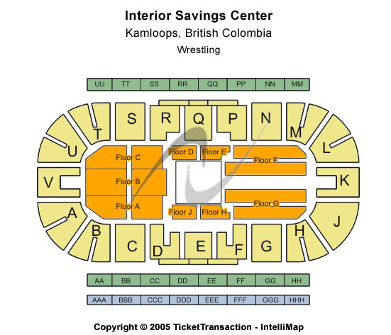 Sandman Centre Seating Chart: Center Stage