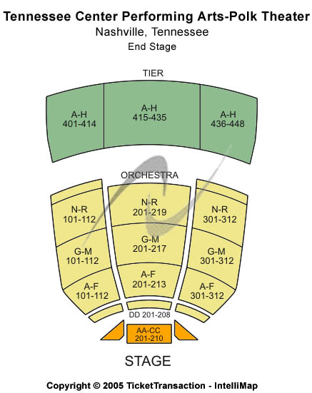 Polk Theatre Seating Chart