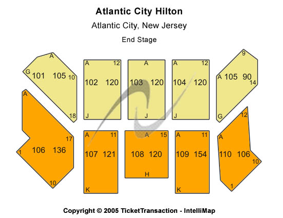 Atlantic City Hilton Seating Chart