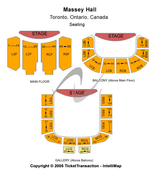 Massey Hall Concert Seating Chart