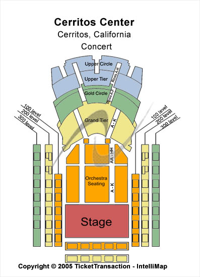 Cerritos Center Seating Chart