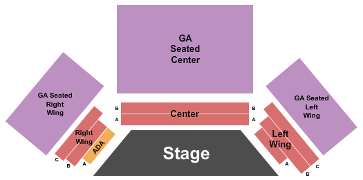 3S Artspace Seating Chart: Reserved & GA Seated